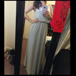 Medium gray maxi dress